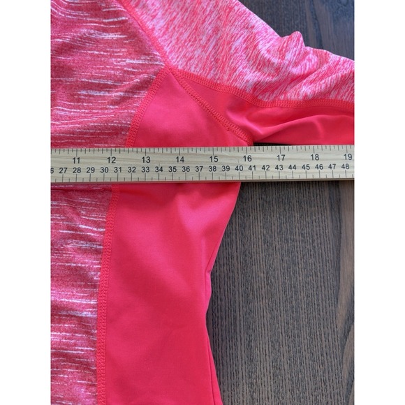 Tek Gear 1/4 Zip Womens WarmTek Pull Over Athletic Top XS Long Sleeve EUC Coral - Picture 9 of 11